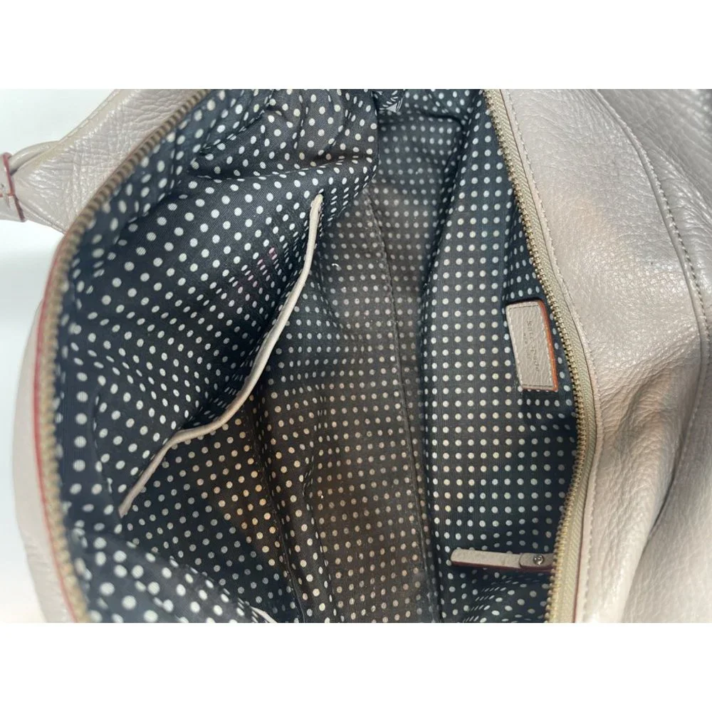 Kate Spade Berkshire Road Stevie Satchel Gray Pebble Leather Shoulder Bag - Picture 9 of 12